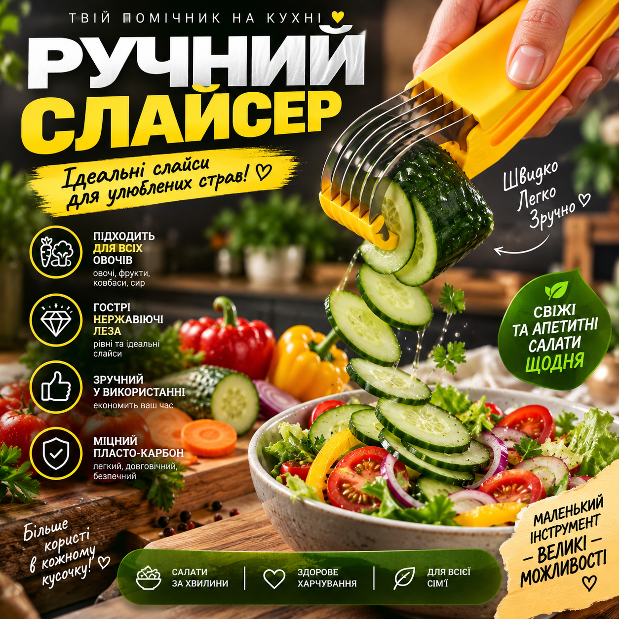 Забудьте про довге та незручне нарізання ножем