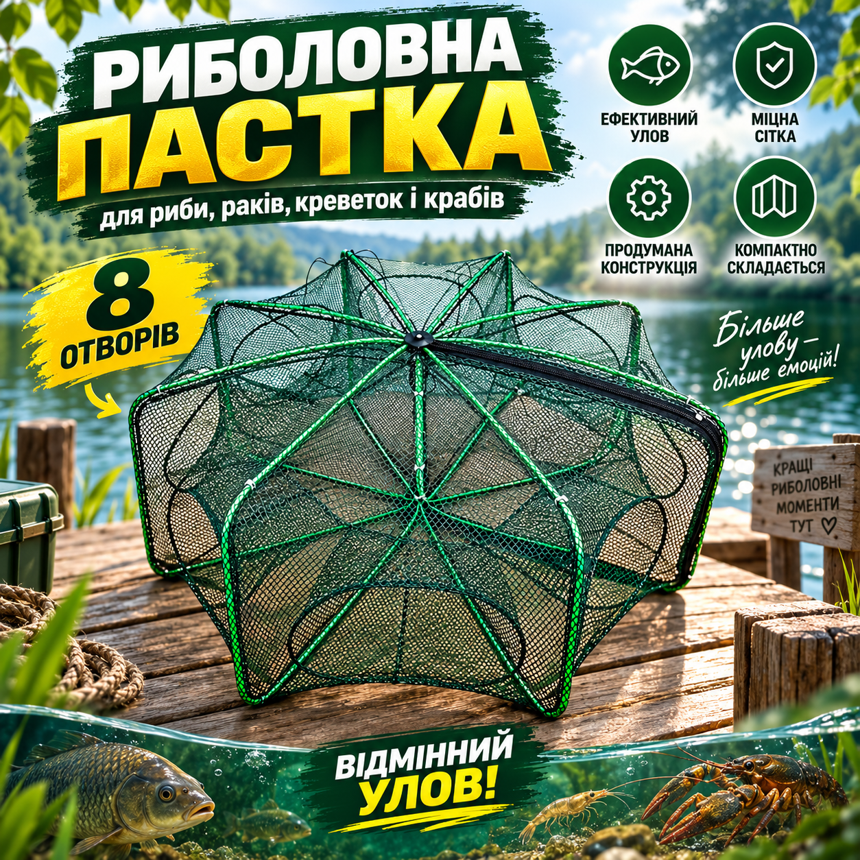 Менше складнощів — більше часу на риболовлю