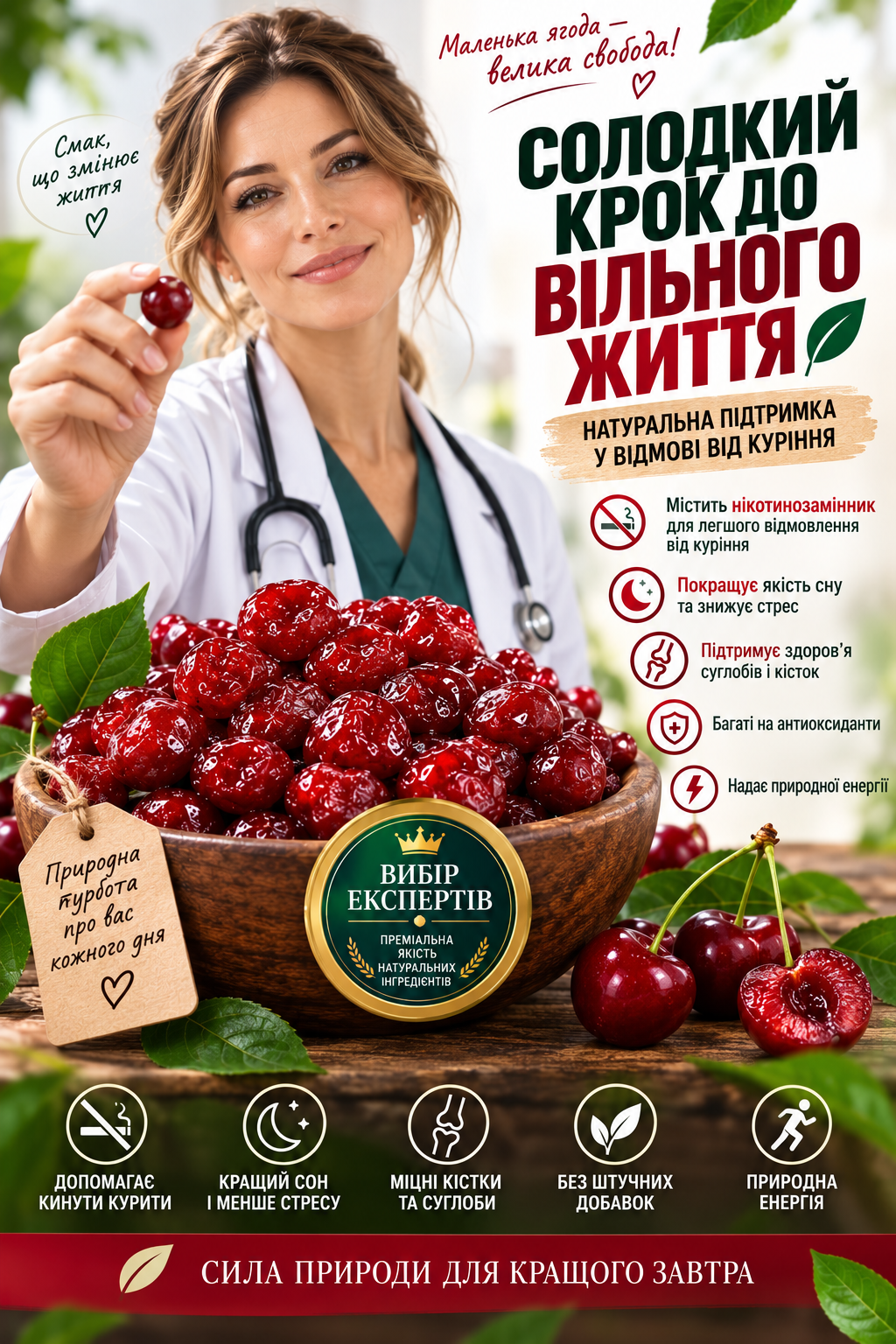 Кинути курити зі смаком вишні? 🍒